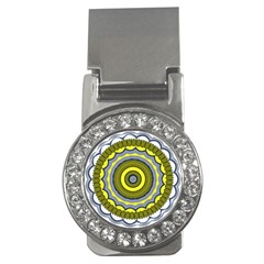 Mandala Pattern Round Ethnic Money Clips (cz)  by Pakrebo