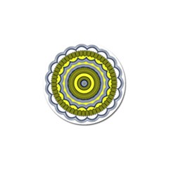 Mandala Pattern Round Ethnic Golf Ball Marker by Pakrebo