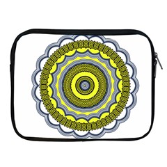 Mandala Pattern Round Ethnic Apple Ipad 2/3/4 Zipper Cases by Pakrebo