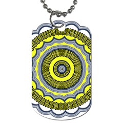 Mandala Pattern Round Ethnic Dog Tag (one Side) by Pakrebo