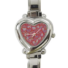 Love Hearts Valentines Connection Heart Italian Charm Watch by Pakrebo