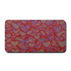 Love Hearts Valentines Connection Medium Bar Mats by Pakrebo