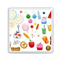 Summer Fair Food Goldfish Memory Card Reader (square) by Pakrebo