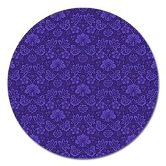 Wallpaper Seamless Damask Wall Magnet 5  (round) by Pakrebo