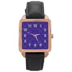 Wallpaper Seamless Damask Wall Rose Gold Leather Watch  by Pakrebo