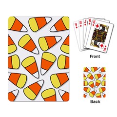 Candy Corn Halloween Candy Candies Playing Cards Single Design by Pakrebo