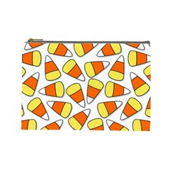 Candy Corn Halloween Candy Candies Cosmetic Bag (large) by Pakrebo