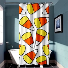 Candy Corn Halloween Candy Candies Shower Curtain 36  X 72  (stall)  by Pakrebo