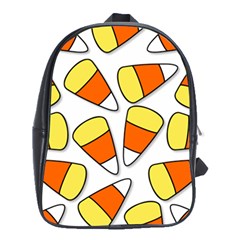 Candy Corn Halloween Candy Candies School Bag (xl) by Pakrebo