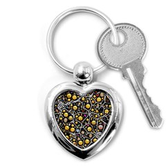 Mental Emojis Emoticons Icons Key Chains (heart)  by Pakrebo