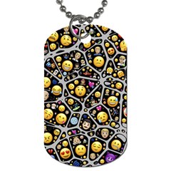 Mental Emojis Emoticons Icons Dog Tag (one Side) by Pakrebo