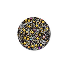 Mental Emojis Emoticons Icons Golf Ball Marker (10 Pack) by Pakrebo