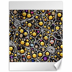 Mental Emojis Emoticons Icons Canvas 12  X 16  by Pakrebo