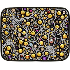 Mental Emojis Emoticons Icons Fleece Blanket (mini) by Pakrebo