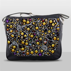 Mental Emojis Emoticons Icons Messenger Bag by Pakrebo