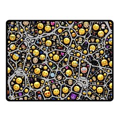 Mental Emojis Emoticons Icons Double Sided Fleece Blanket (small)  by Pakrebo