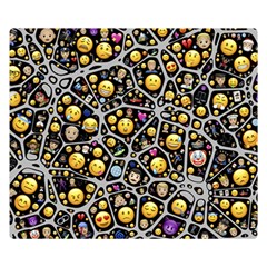 Mental Emojis Emoticons Icons Double Sided Flano Blanket (small)  by Pakrebo