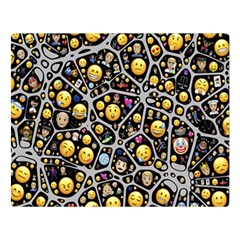 Mental Emojis Emoticons Icons Double Sided Flano Blanket (large)  by Pakrebo