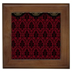 Scrapbook Background Curtain Swag Framed Tiles by Pakrebo