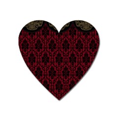 Scrapbook Background Curtain Swag Heart Magnet by Pakrebo