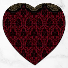 Scrapbook Background Curtain Swag Jigsaw Puzzle (heart) by Pakrebo