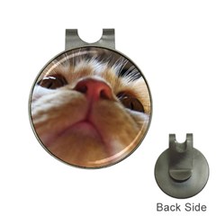 Funny Cute Cat Macro Eyes Hat Clips With Golf Markers by LoolyElzayat