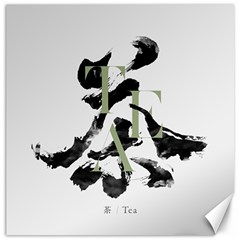 Tea Calligraphy Canvas 16  X 16  by EMWdesign