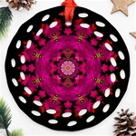 The Star Above Everything Shining Clear And Bright Ornament (Round Filigree) Front