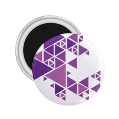 Art Purple Triangle 2 25  Magnets by Mariart