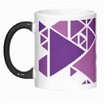 Art Purple Triangle Morph Mugs Left