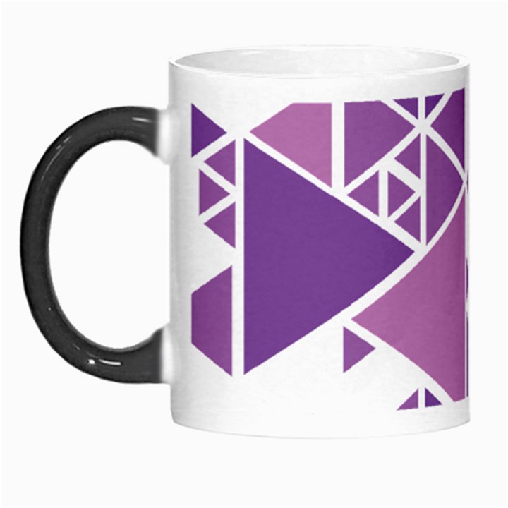 Art Purple Triangle Morph Mugs