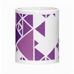 Art Purple Triangle Morph Mugs Center