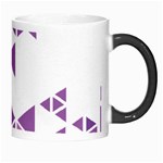 Art Purple Triangle Morph Mugs Right