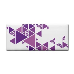 Art Purple Triangle Hand Towel by Mariart