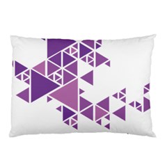 Art Purple Triangle Pillow Case by Mariart