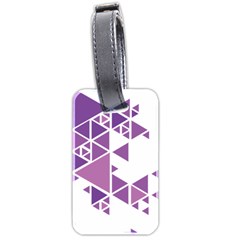 Art Purple Triangle Luggage Tags (two Sides) by Mariart