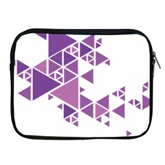 Art Purple Triangle Apple Ipad 2/3/4 Zipper Cases by Mariart