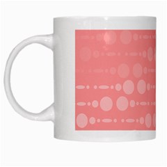 Background Polka Dots Pink White Mugs by Mariart