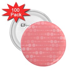 Background Polka Dots Pink 2 25  Buttons (100 Pack)  by Mariart