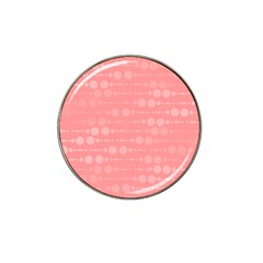 Background Polka Dots Pink Hat Clip Ball Marker by Mariart