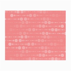 Background Polka Dots Pink Small Glasses Cloth by Mariart