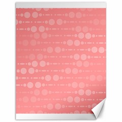 Background Polka Dots Pink Canvas 12  X 16  by Mariart