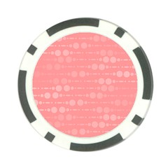 Background Polka Dots Pink Poker Chip Card Guard by Mariart