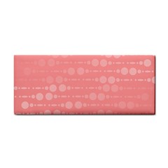 Background Polka Dots Pink Hand Towel by Mariart