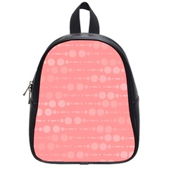 Background Polka Dots Pink School Bag (small) by Mariart