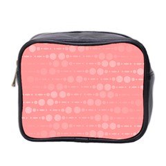 Background Polka Dots Pink Mini Toiletries Bag (two Sides) by Mariart