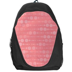 Background Polka Dots Pink Backpack Bag by Mariart