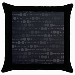 Background Polka Dots Throw Pillow Case (Black)