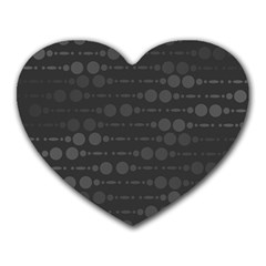 Background Polka Dots Heart Mousepads by Mariart