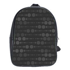 Background Polka Dots School Bag (Large)